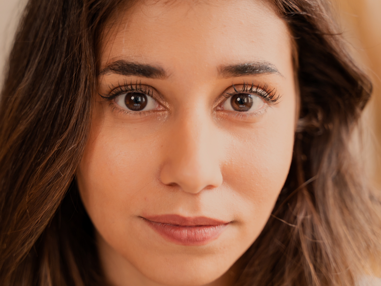 Lower eyelid showing puffiness beneath the eye